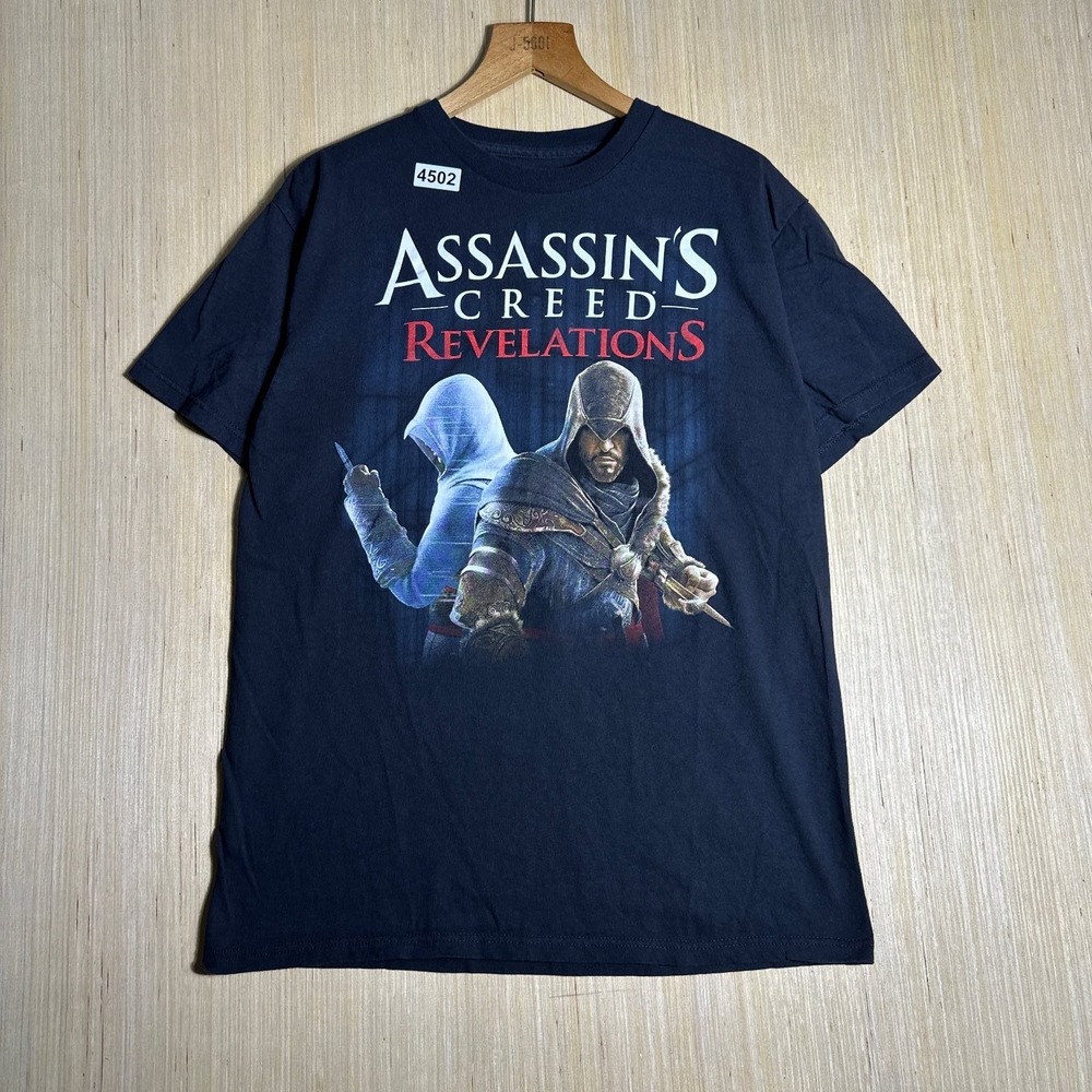 Assassin's Creed Revelations Shirt Mens Large Black Short Sleeve Graphic Print